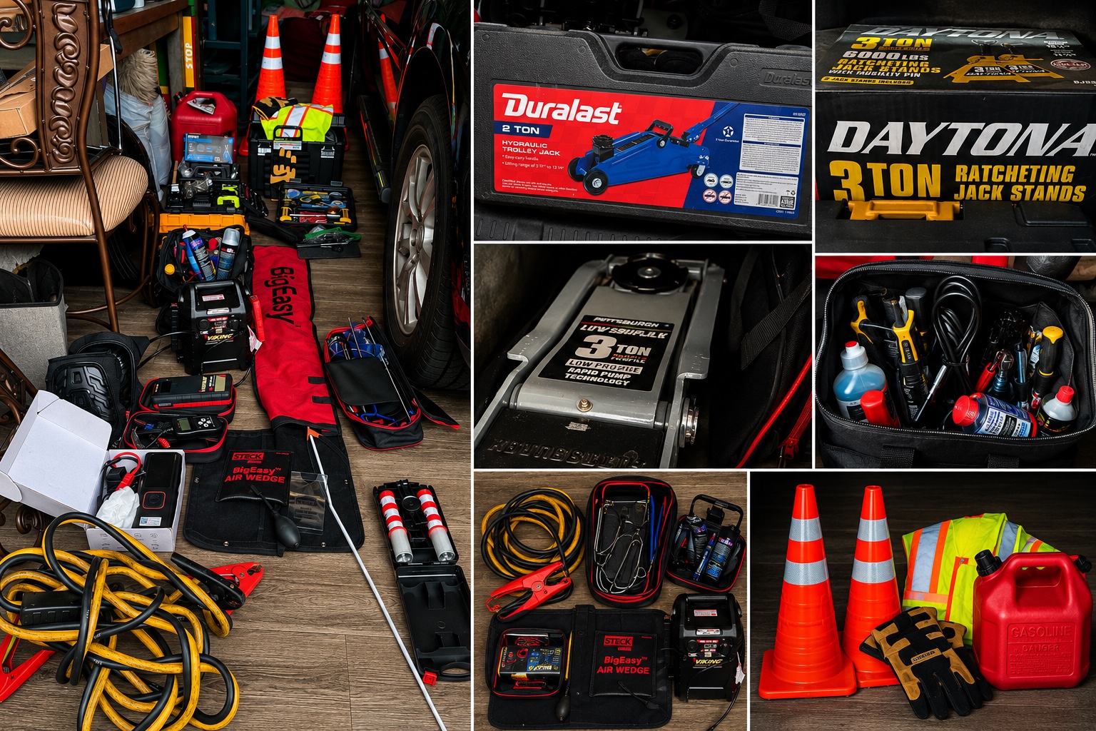 Roadside Ready equipment collage